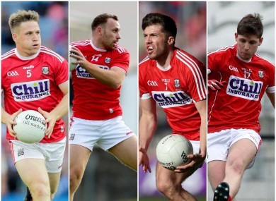 O'Donovan, Sheehan, Clancy and Crowley all out injured for Cork.
