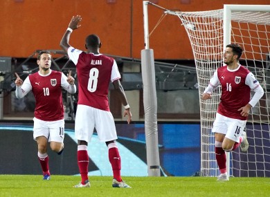 Austria scored two late goals to sink Northern Ireland in Vienna.