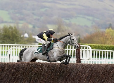 Eldorado Allen clears the last to win the Novices' Chase.