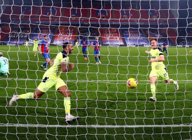 Newcastle United's Callum Wilson celebrates scoring his side's first goal of the game.