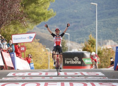 Belgium's Tim Wellens claimed his second stage victory at Vuelta today (file pic).