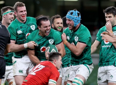James Lowe scored for Ireland late on last night.