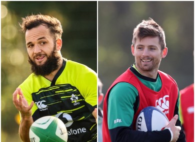 Jamison Gibson-Park and Ross Byrne are Ireland's starting halfbacks.