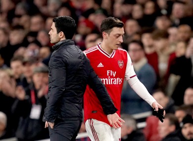 Mesut Ozil's situation remains a problem for Arteta.