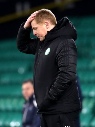 Celtic manager Neil Lennon pictured during his side's game against St Johnstone today.