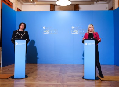 First Minister Arlene Foster and Deputy First Minister Michelle O'Neill