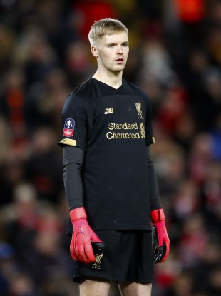 Liverpool goalkeeper Caoimhín Kelleher (file pic).
