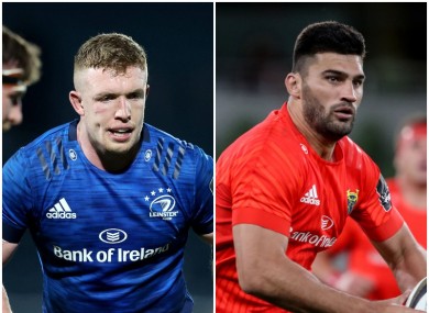 Dan Leavy and Damian de Allende will hope to shine for Leinster and Munster.