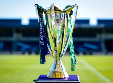 The Heineken Champions Cup trophy.