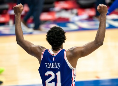 Embiid levelled the match with 4.3 seconds left to force overtime.