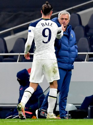 Gareth Bale and Jose Mourinho.
