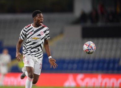 Timothy Fosu-Mensah in action for United