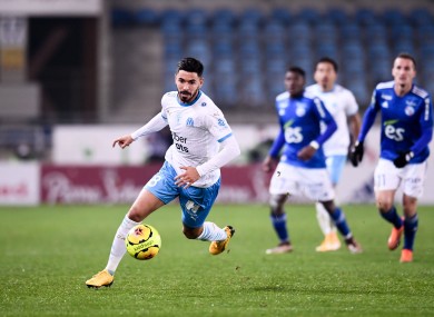 File photo: Morgan Sanson on the move for Marseille last year.