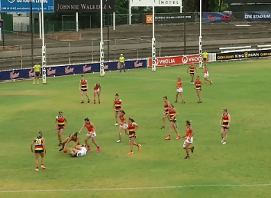 The collision involving Marinoff and Stack.