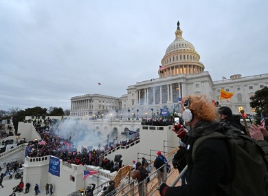 The policing of last week's riots in the US Capitol has been criticised.