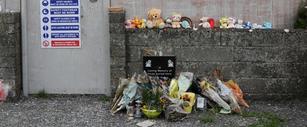 The site of a mass grave for children who died in the Tuam mother and baby home