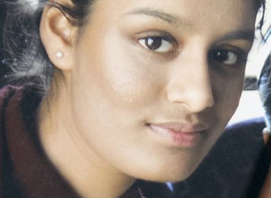 File photo. Shamima Begum
