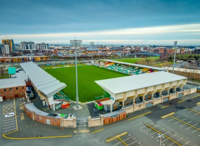 A general view of Tallaght Stadium, where the first match using concussion subs - the President's Cup final - will be played next month.