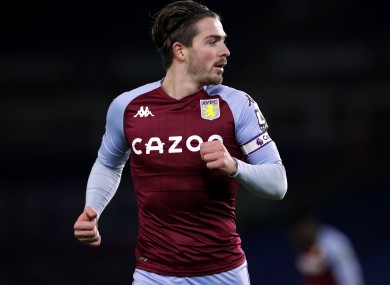 Jack Grealish (file pic).