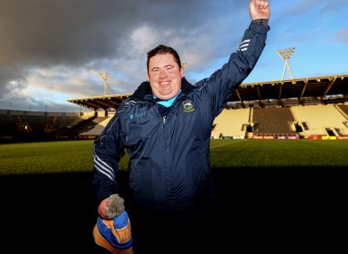 David Power celebrates after Tipperary's Munster final victory.