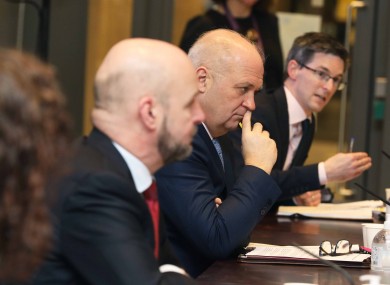 Public health officials at last night's briefing