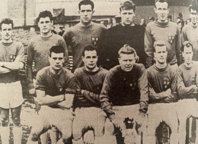 Hannigan, third from the left in the back row, enjoyed three spells with Shelbourne FC.