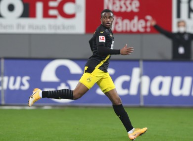 Youssoufa Moukoko (file pic).