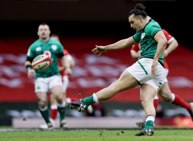Ireland wing James Lowe put his left boot to good use in Cardiff.