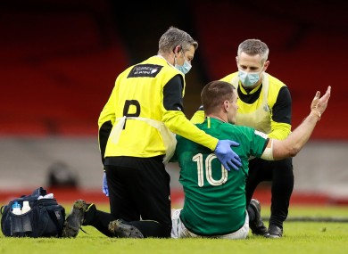 Sexton suffered a head injury last week.