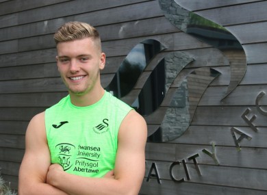 Evans: made his first-team Swansea debut last month.
