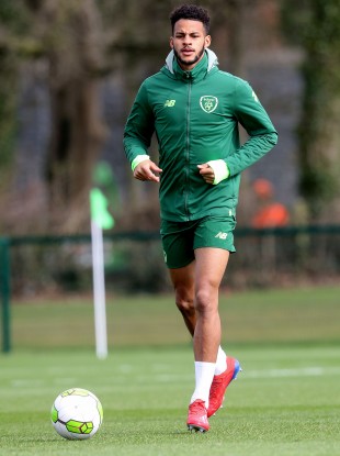 Cotter at Ireland U21 training in 2019.