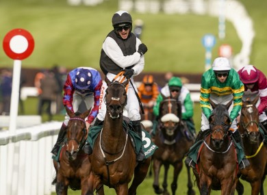 Danny Mullins celebrates with Flooring Porter.