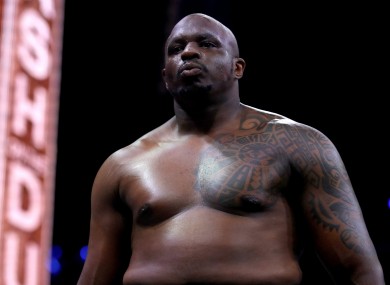 Dillian Whyte (file pic).