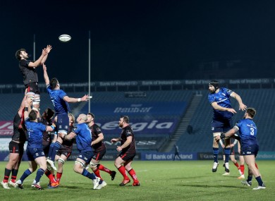 Action from the last Ulster/Leinster game.