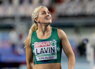 Sarah Lavin pictured after her semi-final.