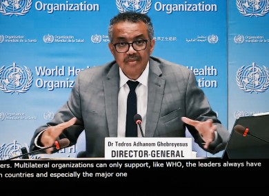 WHO Director-General Tedros Adhanom Ghebreyesus