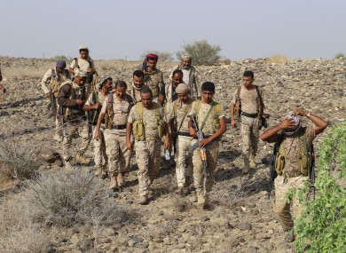Yemeni government forces launch an offensive against Huthi rebels