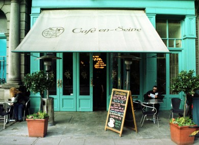 The auction includes old pieces from Cafe En Seine on Dawson Street. File photo from 1999.