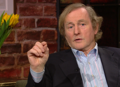 Enda Kenny on last night's Late Late Show
