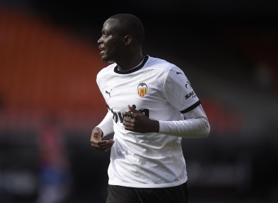 Mouctar Diakhaby of Valencia CF (file pic).