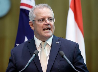 Australian Prime Minister Scott Morrison