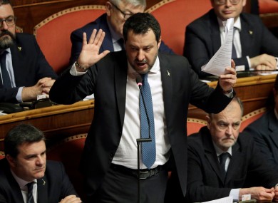 Former Italian interior minister, Matteo Salvini