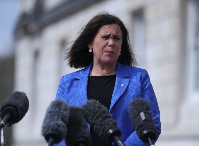 Sinn Féin leader Mary Lou McDonald