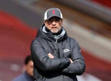 Liverpool manager Jurgen Klopp.
