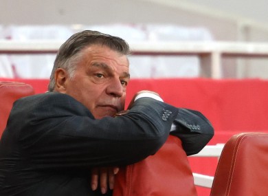 West Brom manager Sam Allardyce.