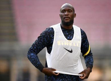 Inter Milan forward Romelu Lukaku.