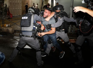 Clashes in east Jerusalem in the holy city’s worst religious unrest in several years.