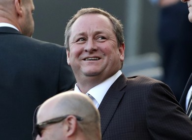 Newcastle owner Mike Ashley.