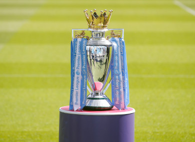 Premier League trophy (file pic).