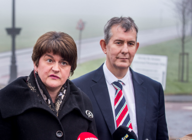 Arlene Foster and Edwin Poots